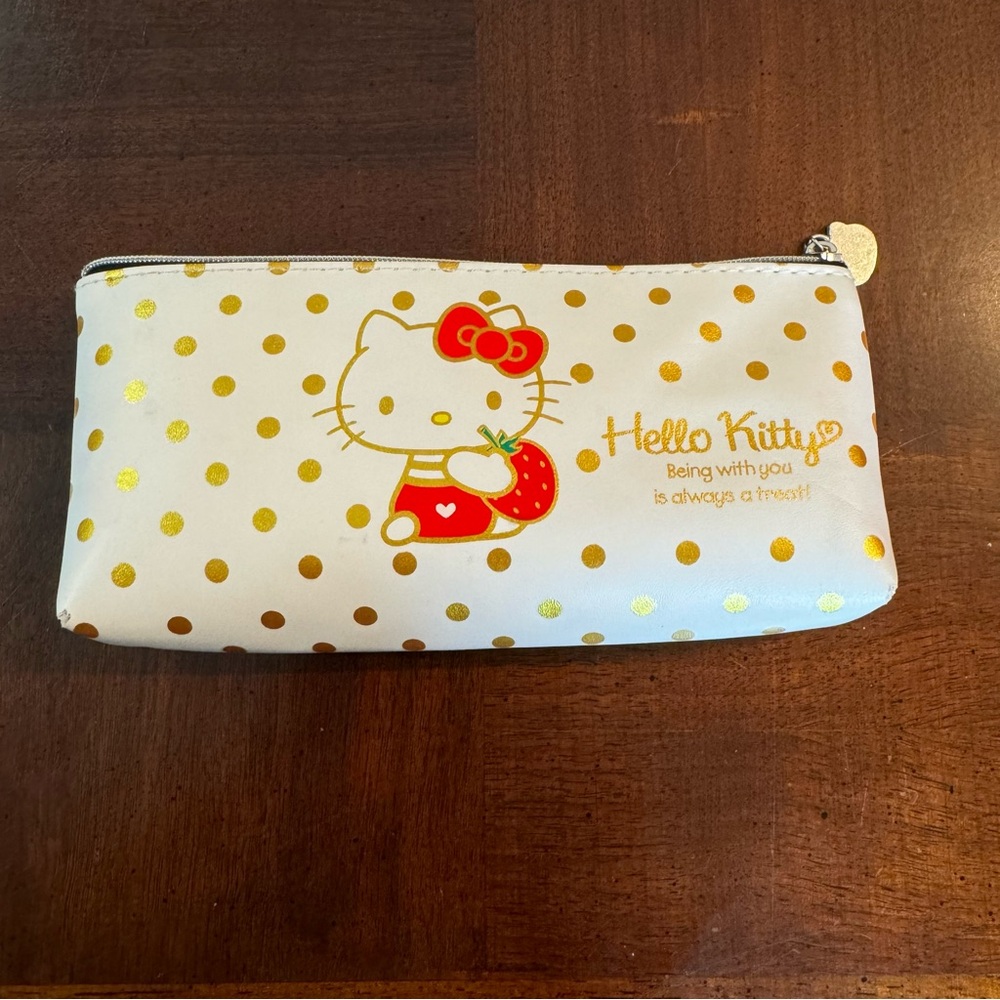 Hello Kitty Cosmetic Zippered Pencil Case